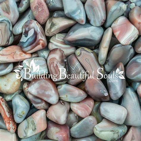 Tumbled Pink Botswana Agate | Healing Crystals & Stones | Pink Botswana ...