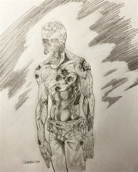 Zombie Pencil Drawing