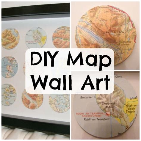 DIY Map Art Gift | Map art gift, Diy map art, Quick and easy crafts