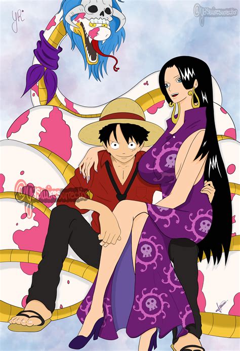 Luffy & Boa Hancock. Happy Valentine's Day : r/OnePiece