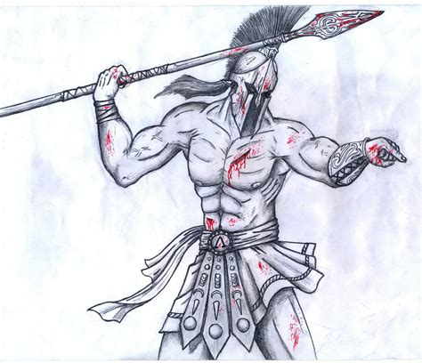 Spartan Warrior Drawing by SPARTANalexandra on DeviantArt