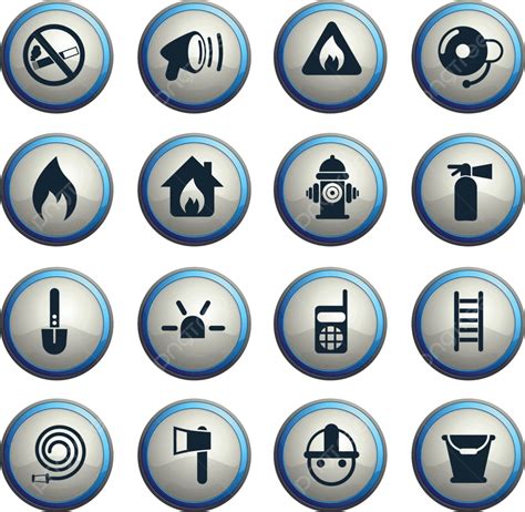 Fire Brigade Icon Set Vector Fire Bucket Vector, Vector, Fire, Bucket ...