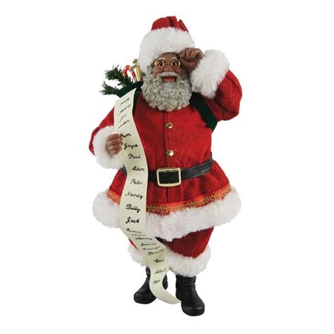 Santa's List: African American Santa Claus Figurine | The Black Art Depot