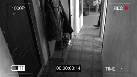 Surveillance Camera Caught Robber In Mask Stock Footage SBV-314583622 ...