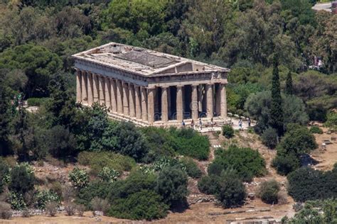 Temple Of Hephaestus In Athens, Greece Stock Photo - Image of ...