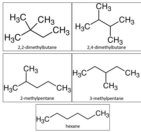 Solved: Structural Isomers Draw structural formulas for the five ...