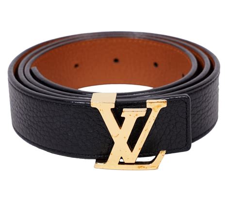 Louis Vuitton Brown Belt Gold Buckle | semashow.com