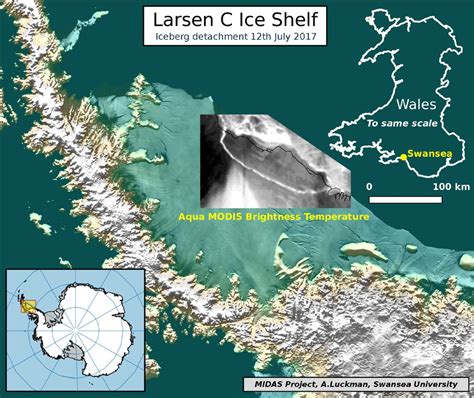 Giant Antarctic iceberg breaks free