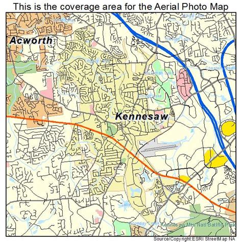 Aerial Photography Map of Kennesaw, GA Georgia