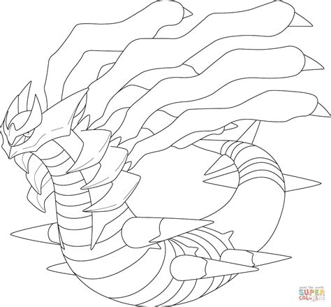 Giratina in Origin Form coloring page | Free Printable Coloring Pages