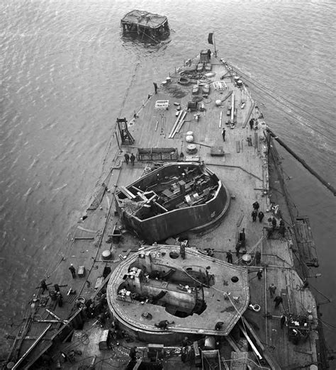 Queen Elizabeth class battleship HMS Barham under construction, showing ...