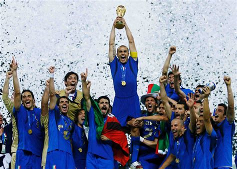 Ten iconic Italy-France moments - Cannavaro goes up for the cup - 2006 ...