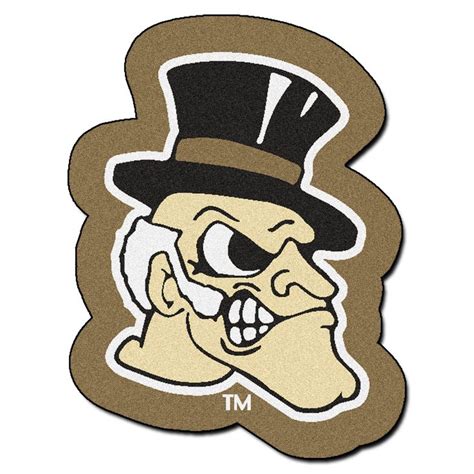 NCAA Wake Forest University Mascot 40 in. x 30 in. Non-Slip Indoor Only ...