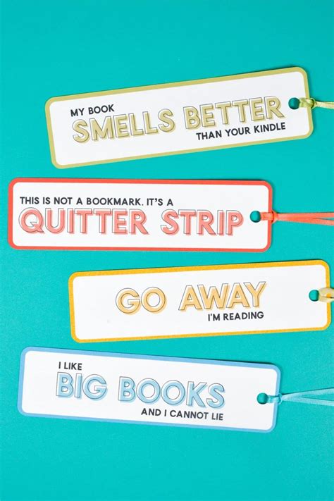 Free Printable Funny Bookmarks - Hey, Let's Make Stuff