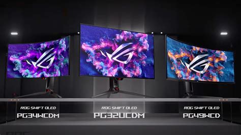 Asus Unveils 3 OLED Gaming Monitors, Including QD-OLED 32-Inch Display ...