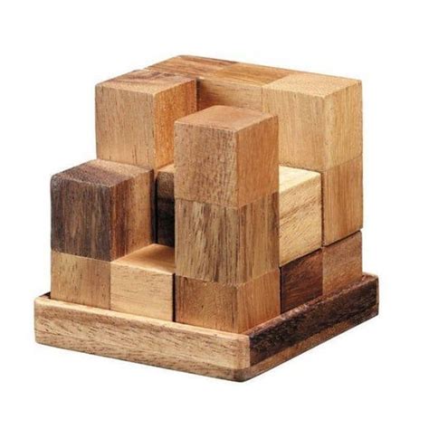 Wooden Toy : Soma Cube Puzzle Games - The Organic Natural Puzzle Game ...