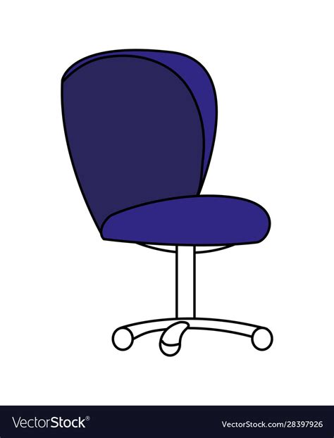 Isolated blue chair design Royalty Free Vector Image