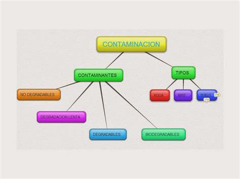 LA CONTAMINACION: MAPA CONCEPTUAL DE LA CONTAMINACION