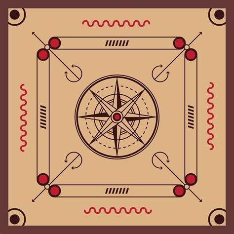 Carrom Board 182466 Vector Art at Vecteezy