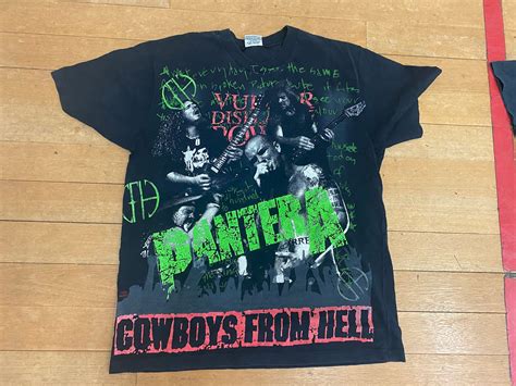 Vintage Pantera t shirt 90s Pantera cowboy from hell XL | Etsy