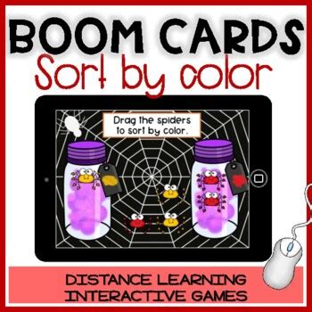 BOOM CARDS HALLOWEEN: Sorting by color - Distance Learning by Ms Herraiz