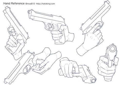 手のイラスト資料集 -Hand Reference | Hato King | Hand drawing reference, Pistol ...