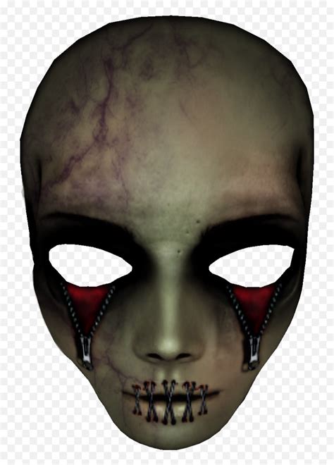 Mask Horror Darkart Face Sticker By Mislen - Creepy Emoji,Horror Face ...