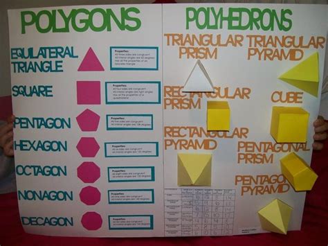 Math Project (Cricut) polygons and polyhedroms | Math projects, Fun ...