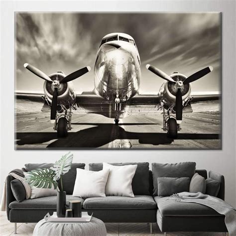 Vintage Airplane Wall Art in 2021 | Airplane wall art, Vintage airplane ...