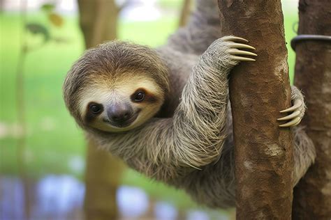 Baby Sloth in Tree in Costa Rica. Generative AI 30606973 Stock Photo at ...