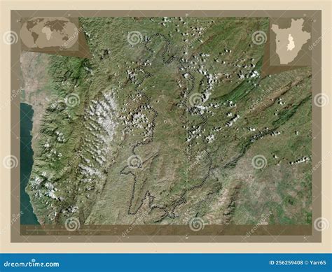 Gitega, Burundi. High-res Satellite. Major Cities Stock Illustration ...