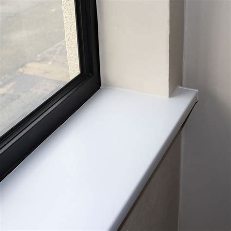 250mm White UPVC Window Board/Cill Cover 1.25m Long 9mm Thick Plastic ...