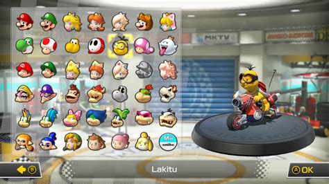 Mario Kart 8 Deluxe Character Selection Screen | Mario kart characters ...