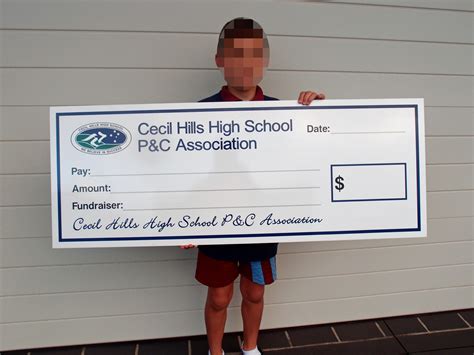 Big, Giant, Large Novelty Cheque Reusable Signs for School Presentations