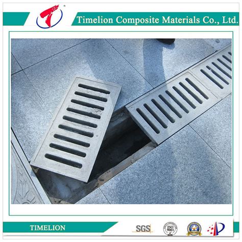 En124 Composite Resin FRP Outdoor Trench Drain Cover - Trench Cover and ...