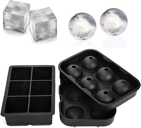 Ice Cube Trays Large Whiskey Ice Ball Round Silicone Ice - Etsy