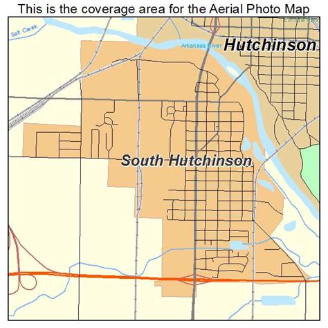 Aerial Photography Map of South Hutchinson, KS Kansas