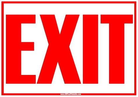 Free Exit Sign, Download Free Exit Sign png images, Free ClipArts on ...