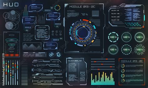 HUD and UI Set Elements, Sci Fi Futuristic User Interface, Tech and ...