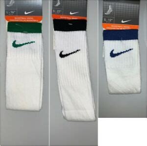 Nike Basketball Socks 3 PAIRS Tube Socks | eBay