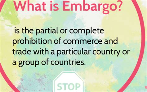 Embargo on Countries around the world.. by Maryam AlTenaiji