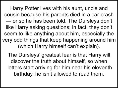 Harry potter book 1 synopsis - psawedisney