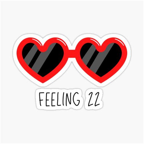 "22 - Taylor Swift RED" Sticker for Sale by bombalurina | Redbubble