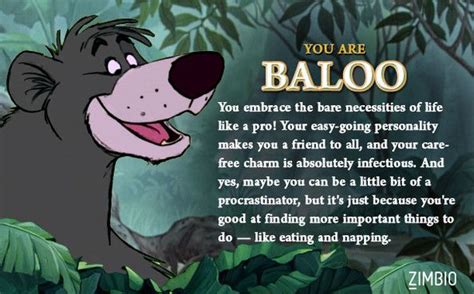 I am Baloo | Jungle book characters, Jungle book quotes, Jungle book