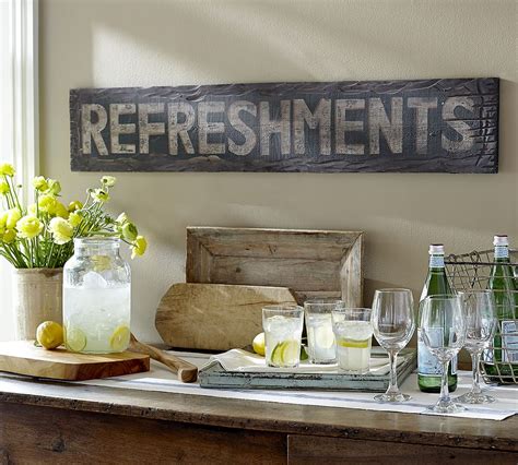 Refreshments Sign | Wall Decor | Pottery Barn