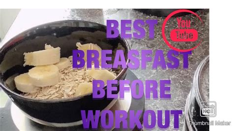 BEST BREAKFAST BEFORE WORKOUT / easy to prepare - YouTube