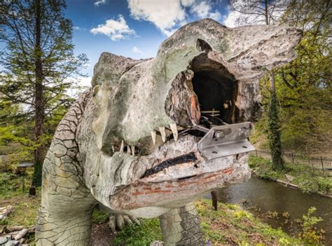 Historic Crystal Palace concrete dinosaur undergoes hi-tech facelift ...