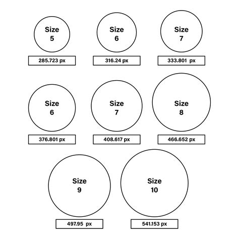 Mens Ring Size Chart Printable