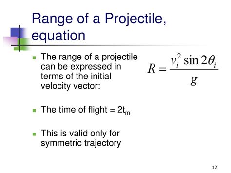 Projectile motion equation - etppapa