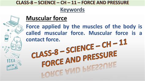 Definition of Muscular force for class 8 science. - YouTube